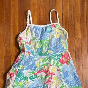 Vintage 70s Lanz Originals Floral Wrap Sundress -… - image 1